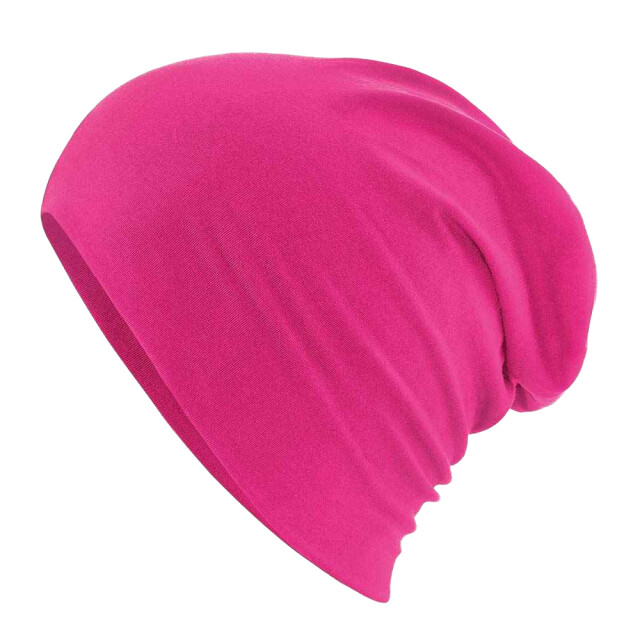Beechfield Hemsedal slouch katoenen muts UTLT2328_fuchsia large