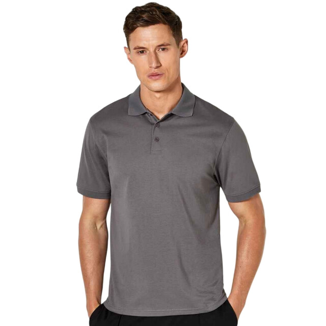 Kustom Kit Heren superwash 60c poloshirt UTLT5633_charcoal large