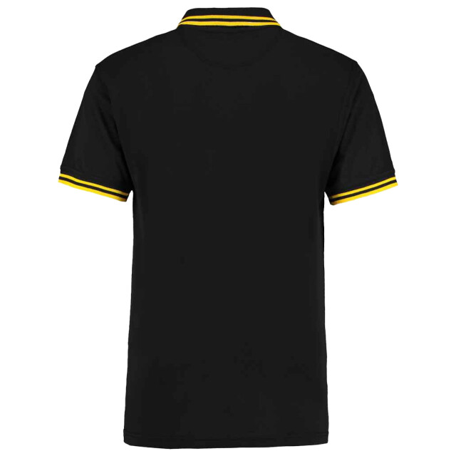 Kustom Kit Heren superwash 60c getipt klassiek poloshirt UTLT5245_blackyellow large