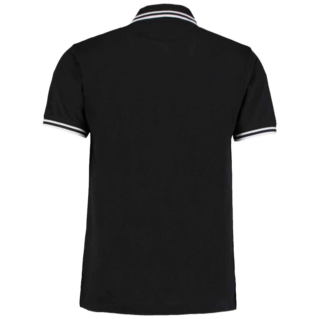 Kustom Kit Heren superwash 60c getipt klassiek poloshirt UTLT5245_blackwhite large