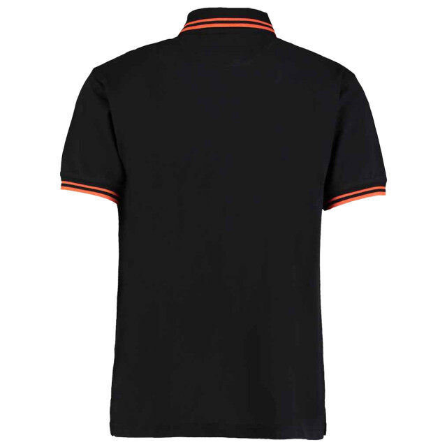 Kustom Kit Heren superwash 60c getipt klassiek poloshirt UTLT5245_blackorange large