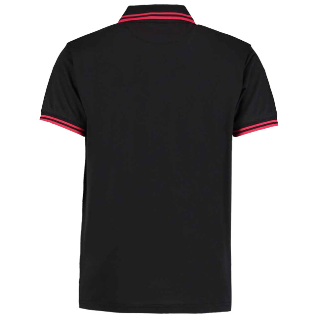 Kustom Kit Heren superwash 60c getipt klassiek poloshirt UTLT5245_blackred large