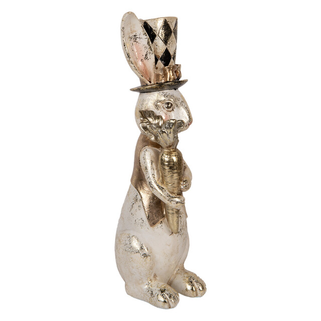 Clayre & Eef Decoratie beeld konijn 38 cm kunststof 3061315 large