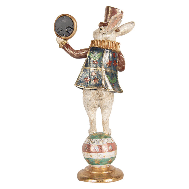 Clayre & Eef Decoratie beeld konijn 35 cm goudkleurig kunststof 3061318 large