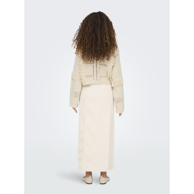 Only Rsa life ls fringe o-neck cc kn beige 4219.05.0135 large