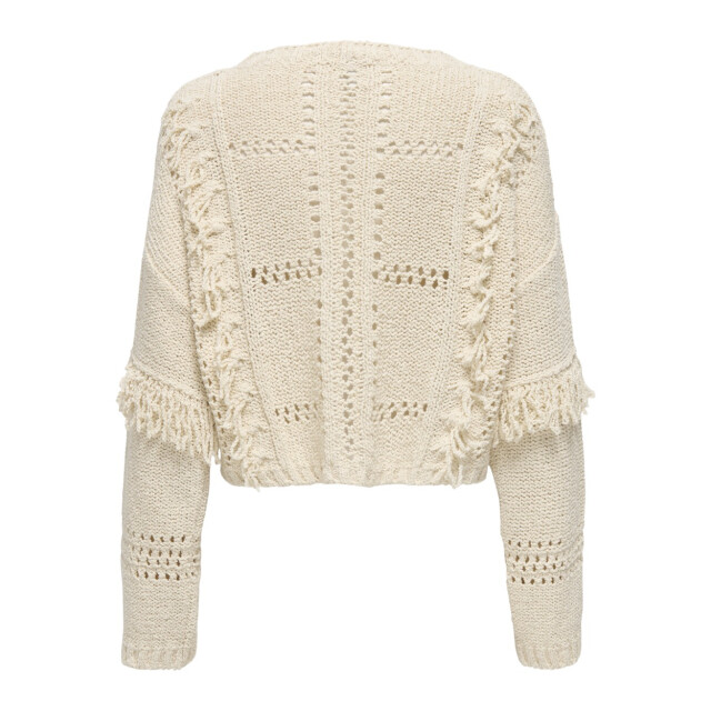 Only Rsa life ls fringe o-neck cc kn beige 4219.05.0135 large