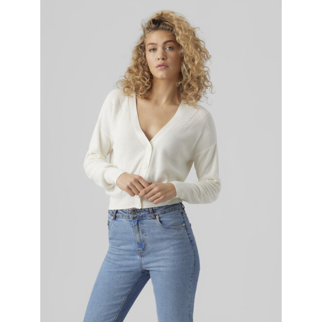 Vero Moda Vmnewlexsun ls short v-neck car ga off-white 4249.02.0019 large