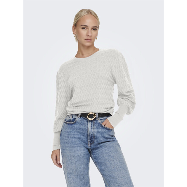 Only Onlfaye life ls o-neck cs knt off-white 4219.02.0141 large
