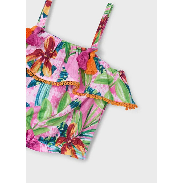Mayoral Zomer blouse meisjes orchidee 3186-68-orchidee paars large