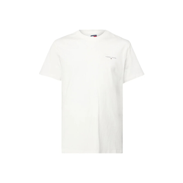Tommy Hilfiger Te basic logo t-shirt Tommy Hilfiger Jeans Witte Basic Logo T-shirt large