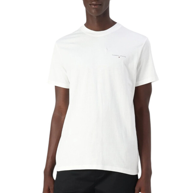 Tommy Hilfiger Te basic logo t-shirt Tommy Hilfiger Jeans Witte Basic Logo T-shirt large