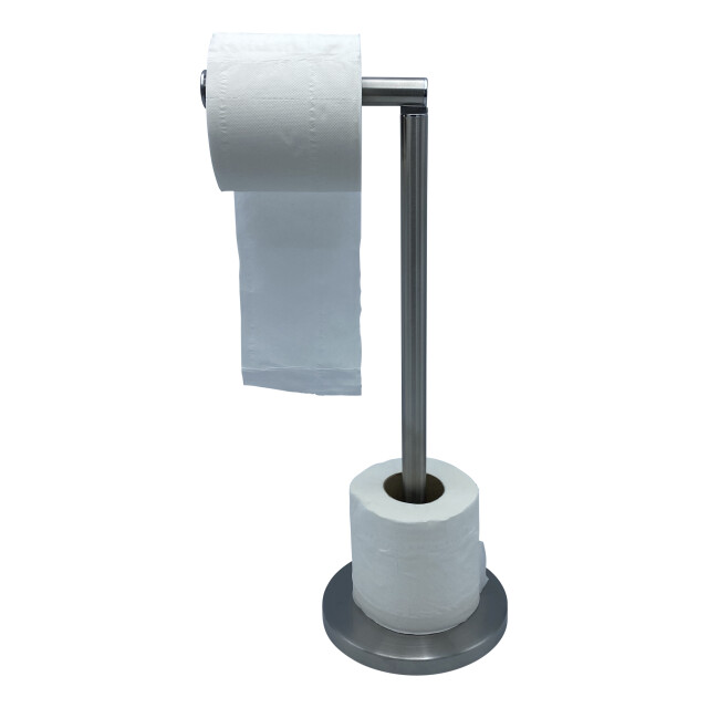 4goodz Verchroomde toiletrolhouder met reserverolhouder 15x24x53 cm - 3061828 large