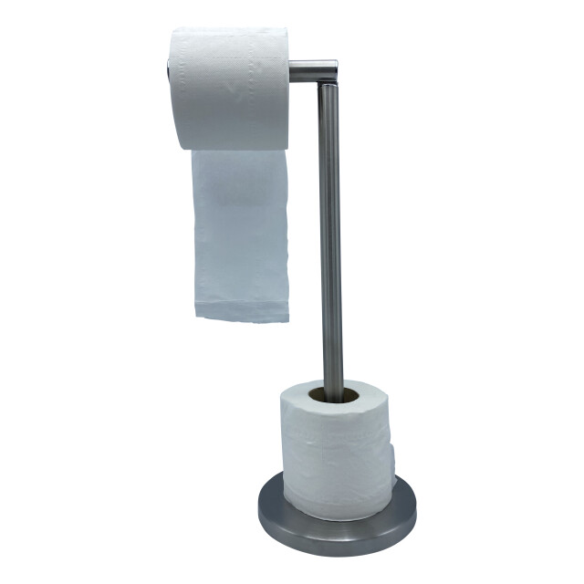 4goodz Verchroomde toiletrolhouder met reserverolhouder 15x24x53 cm - 3061828 large