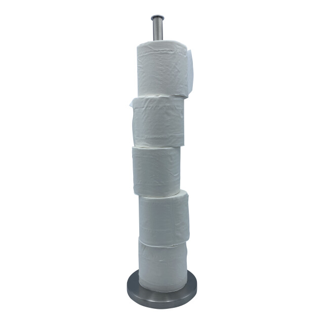 4goodz Verchroomde toiletrolhouder met reserverolhouder 15x24x53 cm - 3061828 large