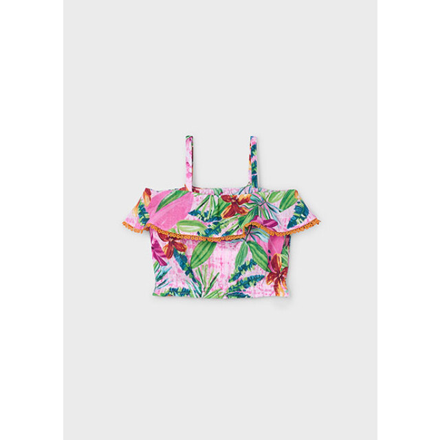 Mayoral Zomer blouse meisjes orchidee 3186-68-orchidee paars large