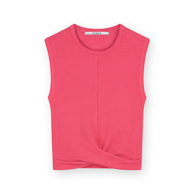 Homage to Denim H-cs25m72 rib cropped top with knot H-CS25M72 Rib cropped top with knot large