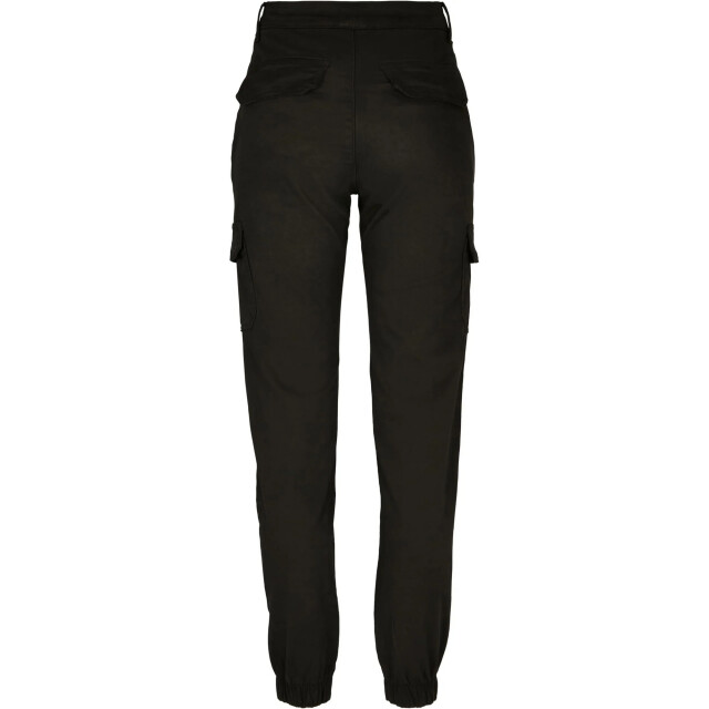 Urban Classics Dames cargo broek met hoge taille UTTN590_black large