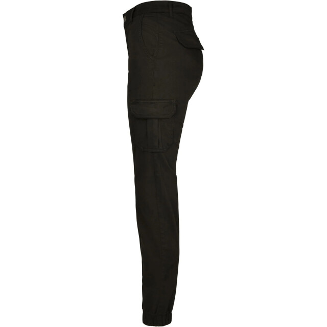 Urban Classics Dames cargo broek met hoge taille UTTN590_black large