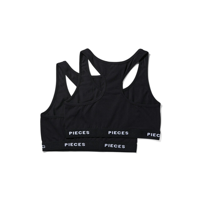 Pieces Dames bh pclogo 2-pack 17151107-Zwart large