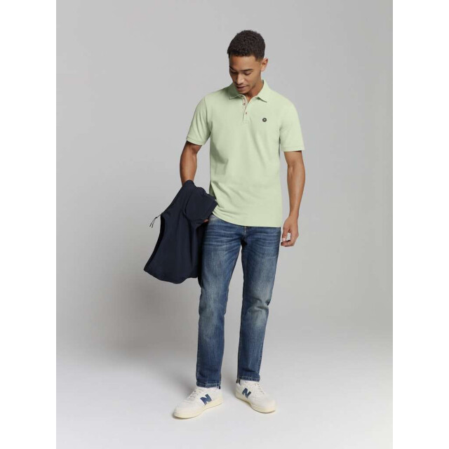 No Excess Polo pique garment dyed mint 27380201SN-058 large