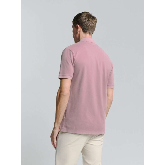 No Excess Polo pique garment dyed mauve 27380201SN-146 large