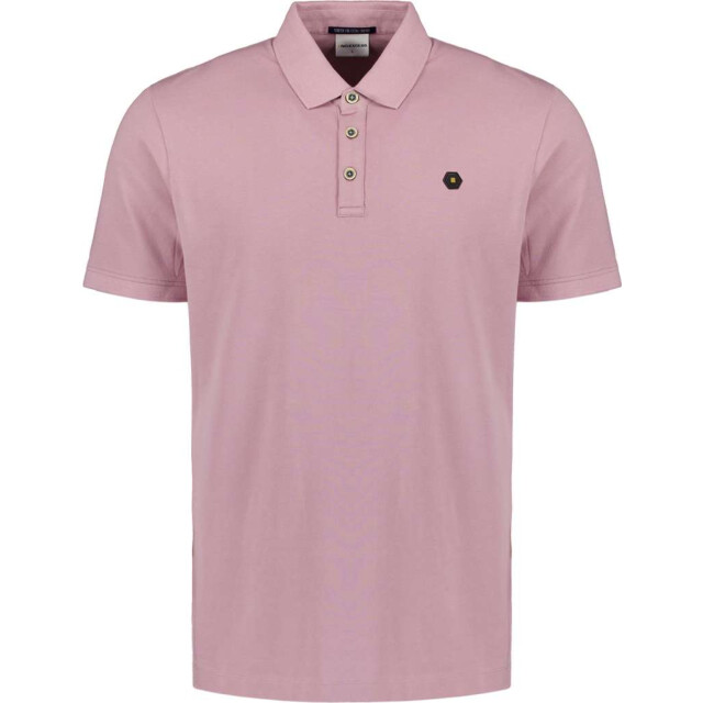 No Excess Polo pique garment dyed mauve 27380201SN-146 large