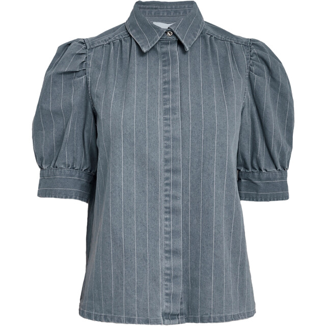 Minus Ms pria short sleeve shirt light denim MI6534-001 large