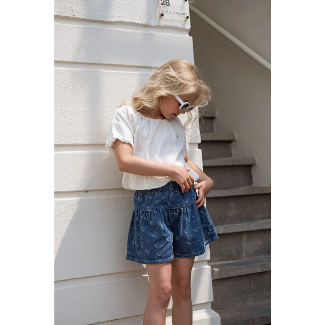 Like Flo Zomer skort meisjes denim twill femke F502-5615-181 large