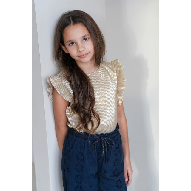 Like Flo Zomer broek meisjes navy broderie anglaise fenna F501-5611-190 large