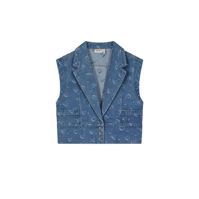 Like Flo Zomer gilet meisjes denim danique F502-5313-181 large