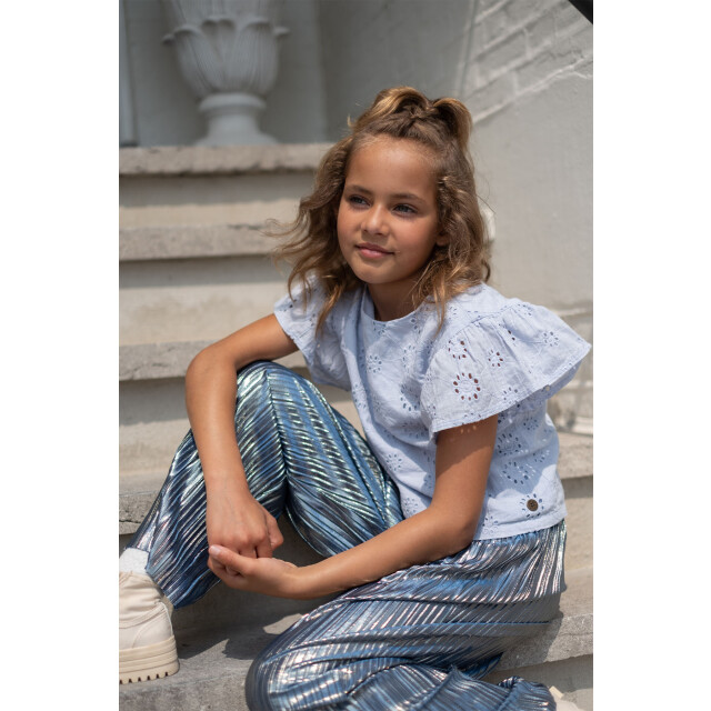 Like Flo Zomer broek meisjes navy metallic, plisse fenna F502-5610-190 large