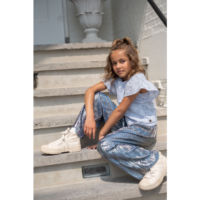 Like Flo Zomer broek meisjes navy metallic, plisse fenna F502-5610-190 large