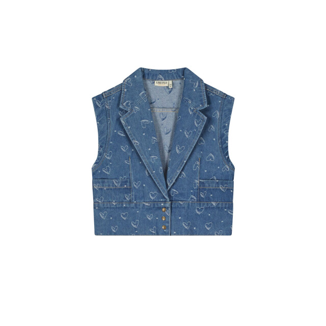 Like Flo Zomer gilet meisjes denim danique F502-5313-181 large