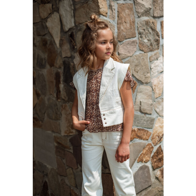 Like Flo Zomer gilet meisjes denim danique F502-5313-001 large