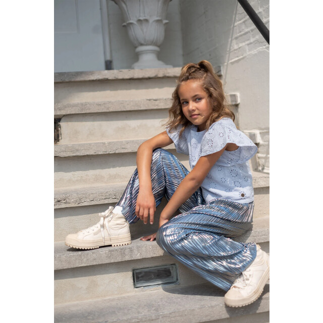 Like Flo Zomer broek meisjes navy metallic, plisse fenna F502-5610-190 large