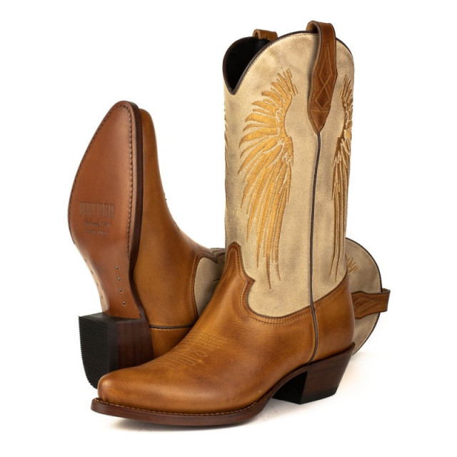 Mayura Boots Cowboy laarzen wings-2666 rony totem / afelpado crudo- size WINGS-2666 rony totem / afelpado crudo- Size 41 large