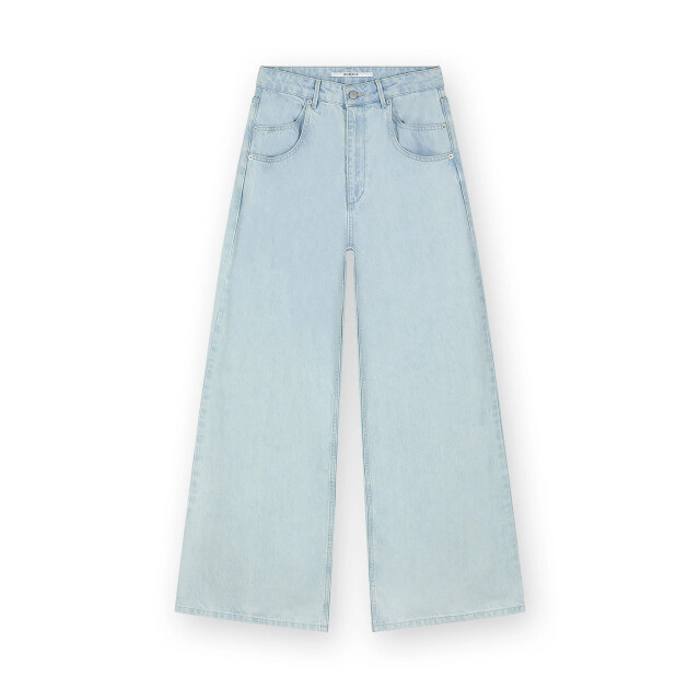 Homage to Denim H-cs25m19 straight jeans with back slits H-CS25M19 Straight Jeans With Back Slits large