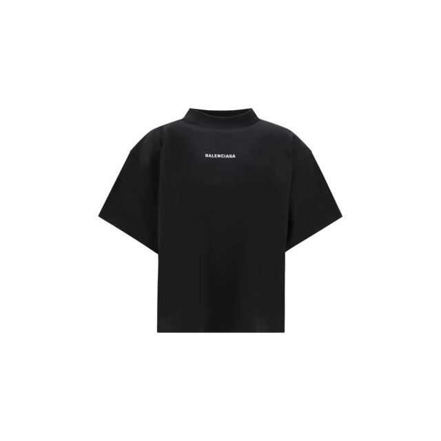 Balenciaga White logo t-shirt Balenciaga Zwart logo T-shirt large