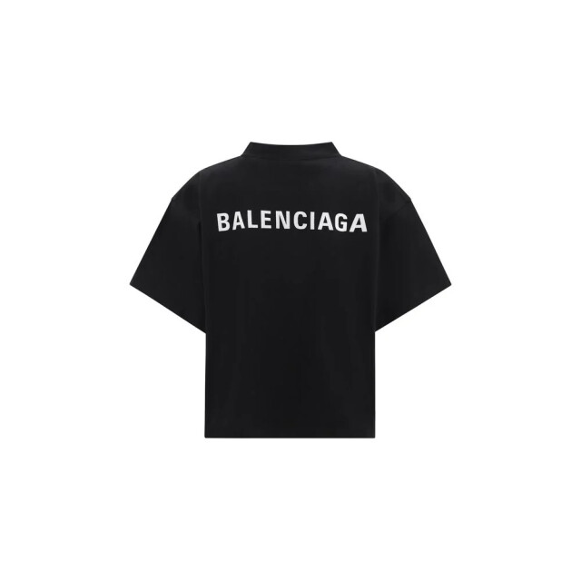 Balenciaga White logo t-shirt Balenciaga Zwart logo T-shirt large