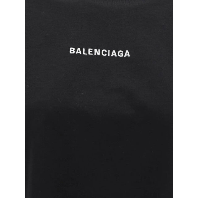 Balenciaga White logo t-shirt Balenciaga Zwart logo T-shirt large