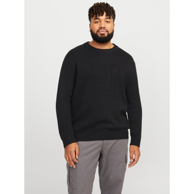 Jack & Jones Eaton knit crew neck 12271818-BLK-4XL large