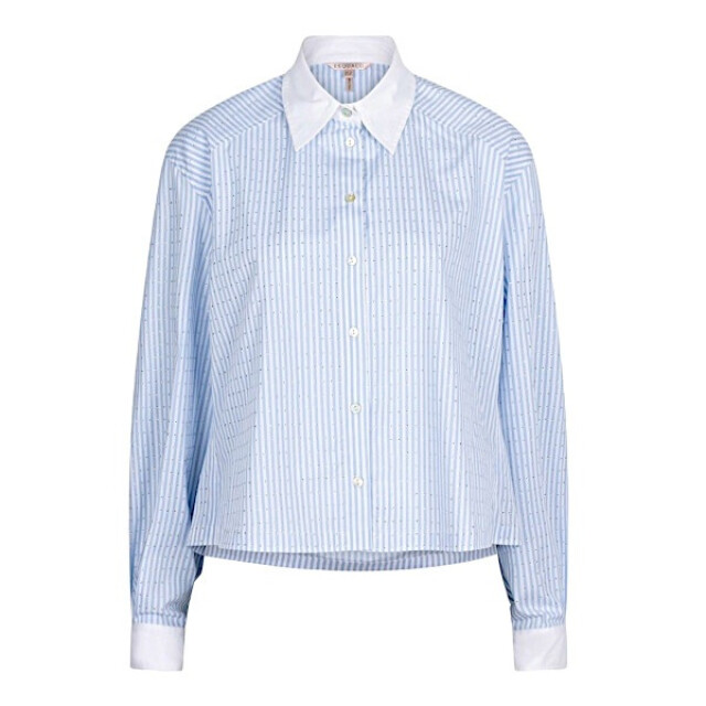Esqualo Blouse sp25-10032 blue/white SP25-10032 - Blue/White large