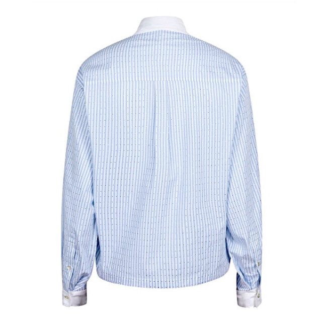 Esqualo Blouse sp25-10032 blue/white SP25-10032 - Blue/White large