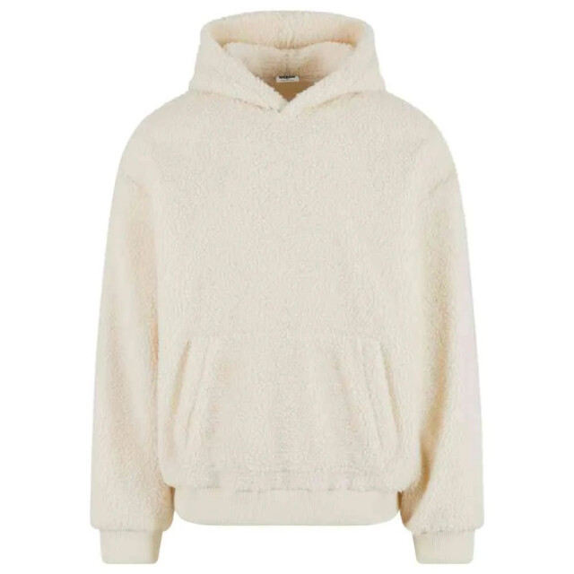 Urban Classics Heren teddy fleece oversized hoodie UTTN1379_whitesand large