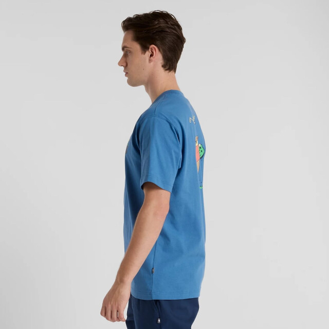 New Balance MT51904 T-Shirts Blauw MT51904 large
