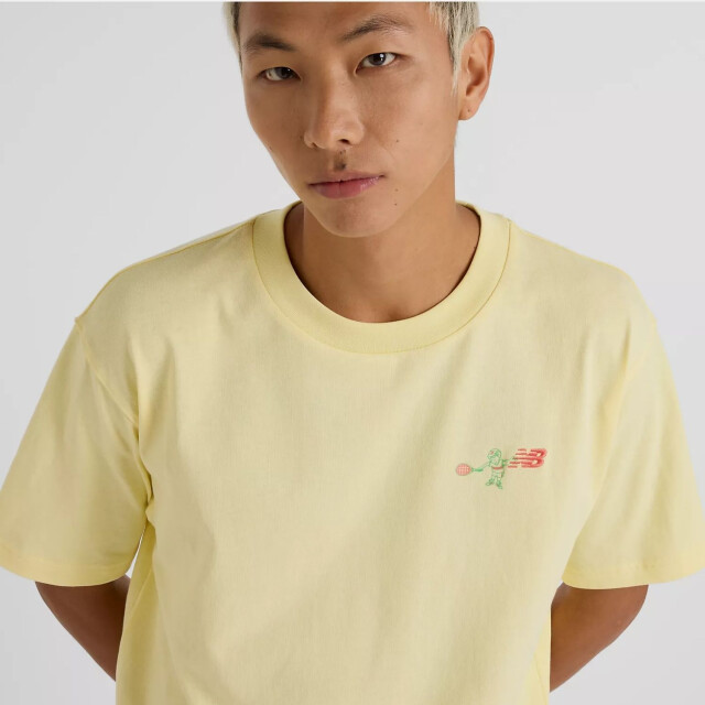 New Balance MT51903 T-Shirts Geel MT51903 large