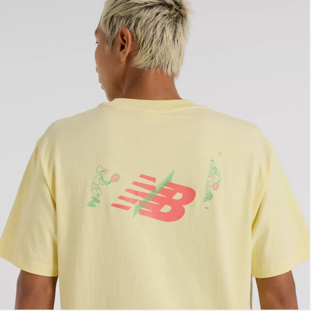 New Balance MT51903 T-Shirts Geel MT51903 large