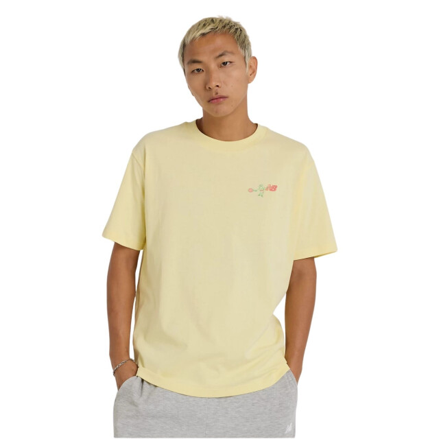 New Balance MT51903 T-Shirts Geel MT51903 large