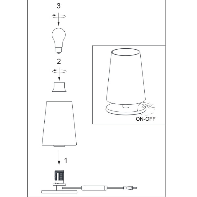 Bright Home Klassieke tafellamp solara 2990470 large