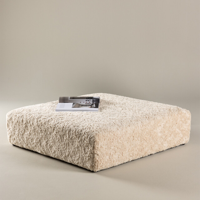 Nest living Erla vierkante schapenvacht poef 100 x 100 cm 3062529 large